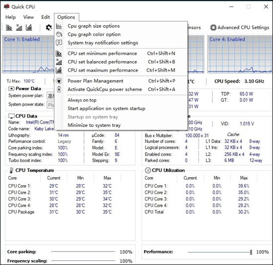quick cpu(cpu监测软件)