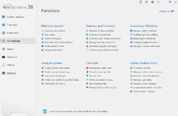 Ashampoo WinOptimizer