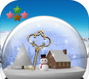 逃脱游戏:雪球体和雪景logo图