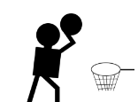 小黑人篮球logo图