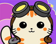 猫咪飞行员logo图