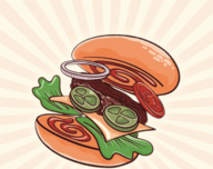 沙威玛汉堡店logo图