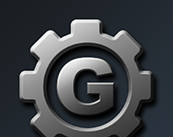 游戏制作创意齿轮logo图