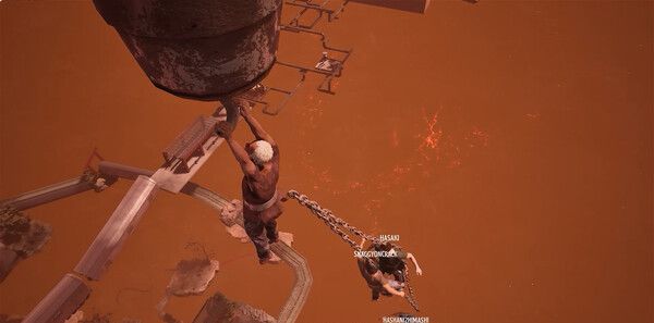 chained