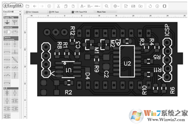 EasyEDA(电路板设计软件)截图