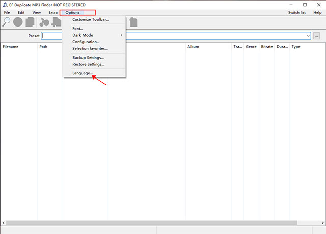EF Duplicate MP3 Finder