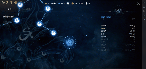 《剑灵2》命运星图介绍