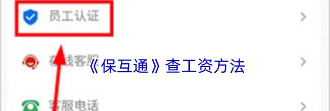 《保互通》查工资方法