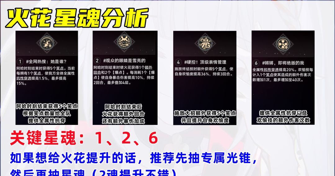 《崩坏：星穹铁道》火花星魂抽取建议