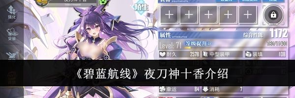 《碧蓝航线》夜刀神十香介绍