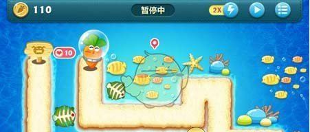 《保卫萝卜1》深海主题第1关金萝卜攻略