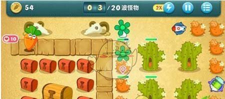 《保卫萝卜1》沙漠主题第3关金萝卜攻略