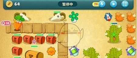 《保卫萝卜1》沙漠主题第3关金萝卜攻略