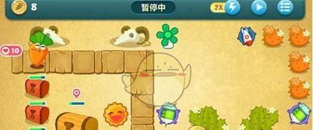 《保卫萝卜1》沙漠主题第3关金萝卜攻略