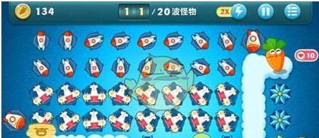 《保卫萝卜1》挑战主题第3关金萝卜攻略