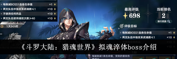 《斗罗大陆:猎魂世界》拟魂淬体boss介绍