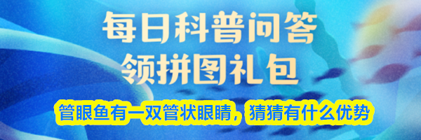 管眼鱼有一双管状眼睛，猜猜有什么优势
