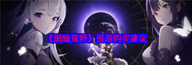 《黑暗荒野》资源购买建议