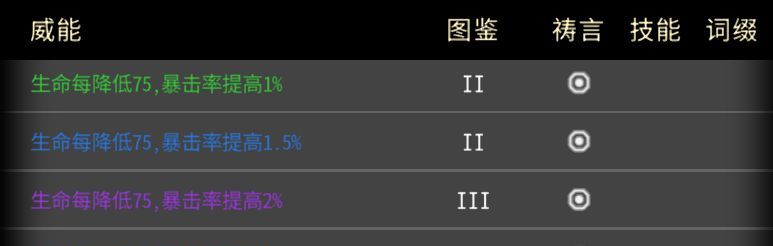 黑白之地萌新威能保留推荐