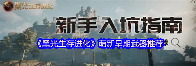 《黑光生存进化》萌新早期武器推荐