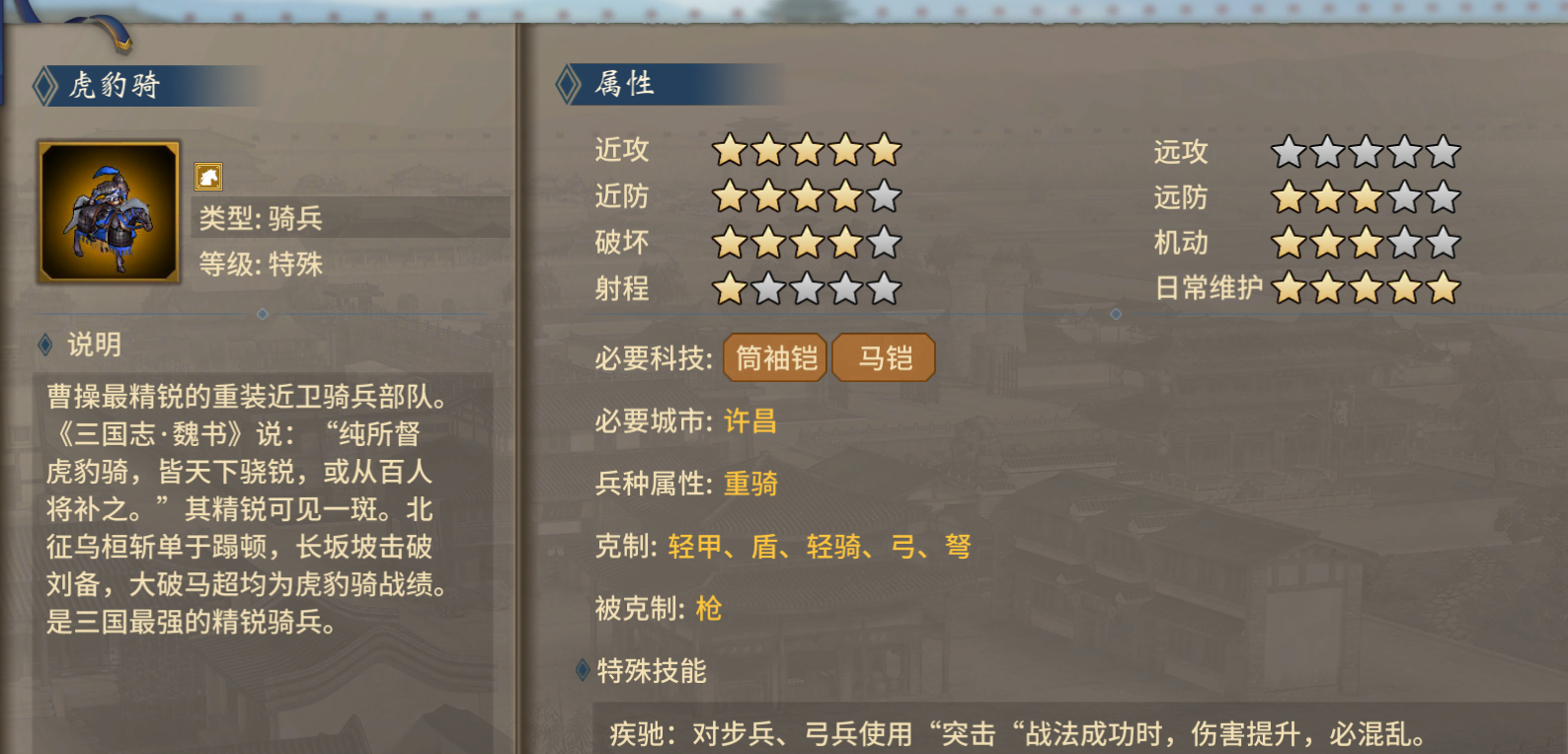 《汉末霸业》特殊兵种武将特性加成选择攻略