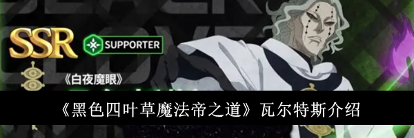 《黑色四叶草魔法帝之道》瓦尔特斯介绍