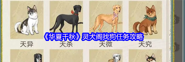 《华夏千秋》灵犬阁找狗任务攻略
