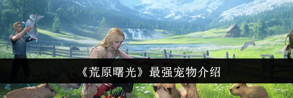 《荒原曙光》最强宠物介绍