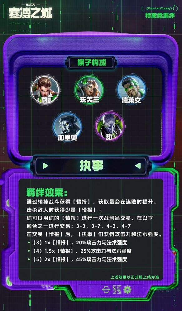 《金铲铲之战》执事专属海克斯介绍