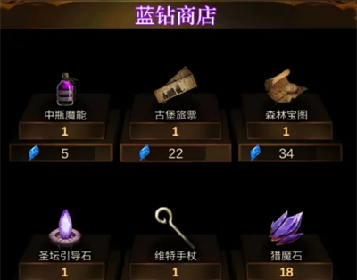 《金色传说》商店购买物品推荐