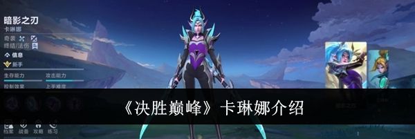 《决胜巅峰》卡琳娜介绍
