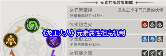《龙王大人》元素属性相克机制
