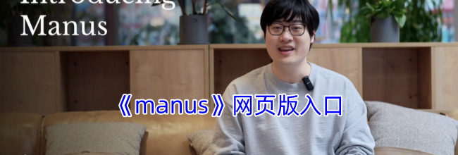 《manus》网页版入口