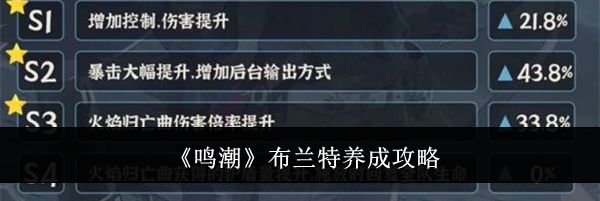《鸣潮》布兰特养成攻略