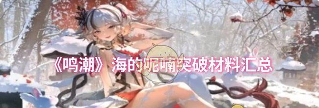 《鸣潮》海的呢喃突破材料汇总