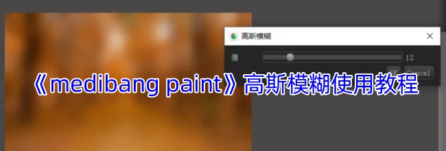 《medibang paint》高斯模糊使用教程