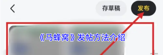 《马蜂窝》发帖方法介绍