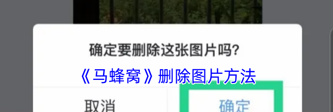 《马蜂窝》删除图片方法