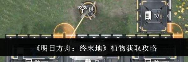 《明日方舟:终末地》植物获取攻略