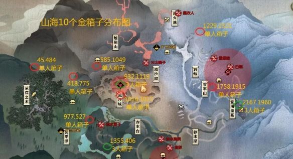 《逆水寒手游》山海32赛季金箱子位置一览