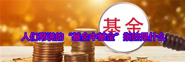 人们常说的“基金中基金”指的是什么