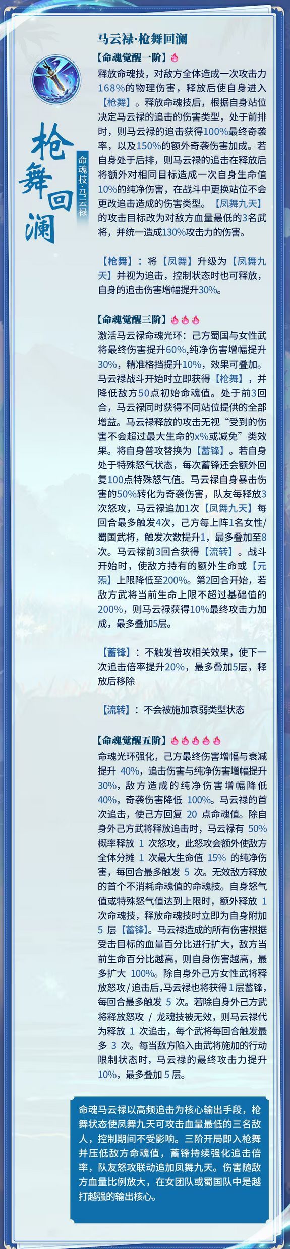 三国志幻想大陆郭嘉马云禄命魂觉醒介绍
