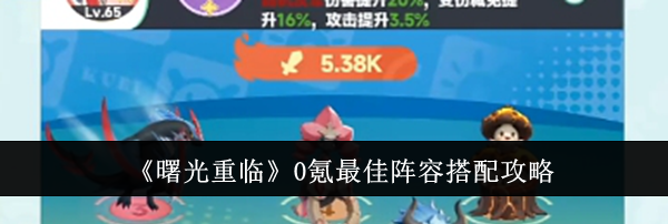 《曙光重临》0氪最佳阵容搭配攻略