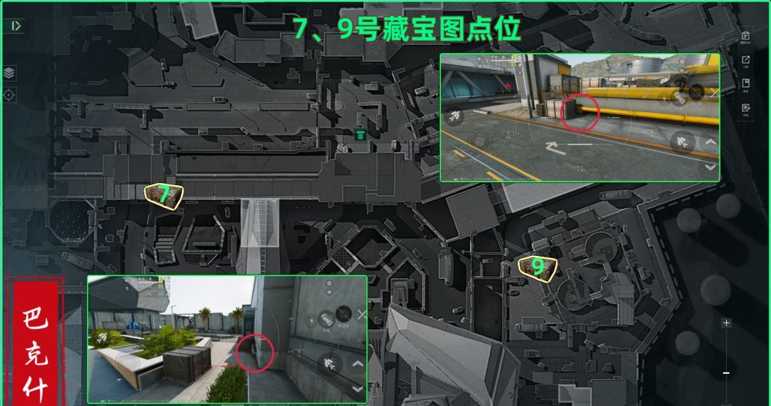 三角洲行动巴克什藏宝图具体位置