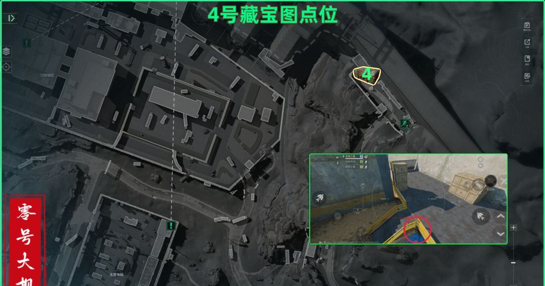 三角洲行动零号大坝藏宝图具体点位