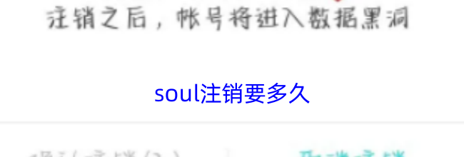 soul注销要多久