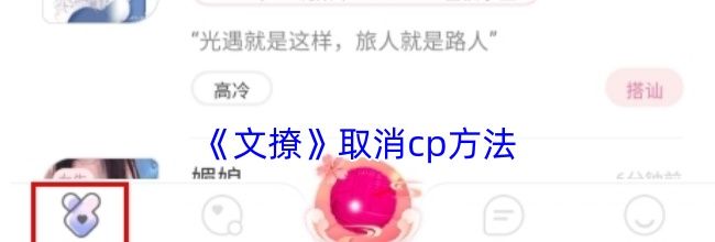 《文撩》取消cp方法