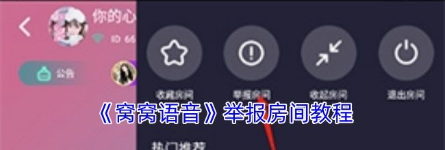 《窝窝语音》举报房间教程