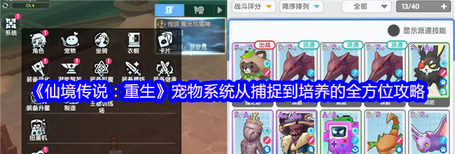 《仙境传说：重生》宠物系统从捕捉到培养的全方位攻略