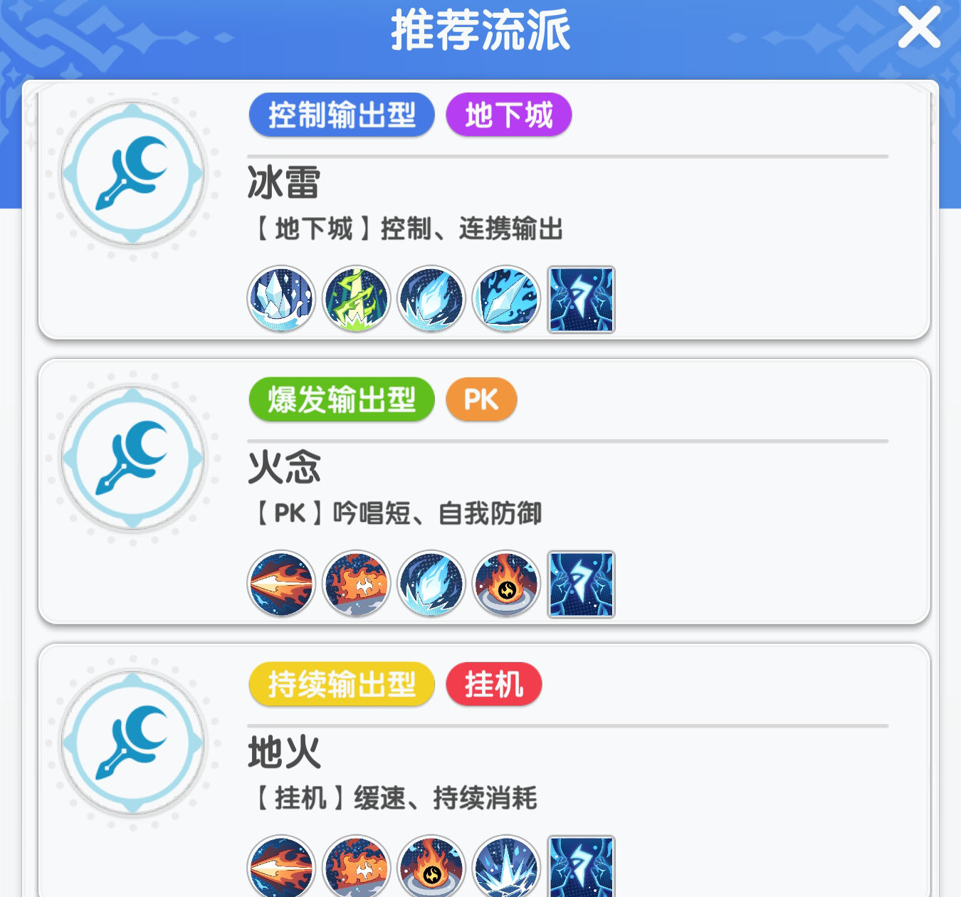 《仙境传说：重生》各职业推荐流派